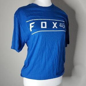Fox Racing Small Vibrant Blue Logo Tee NWT